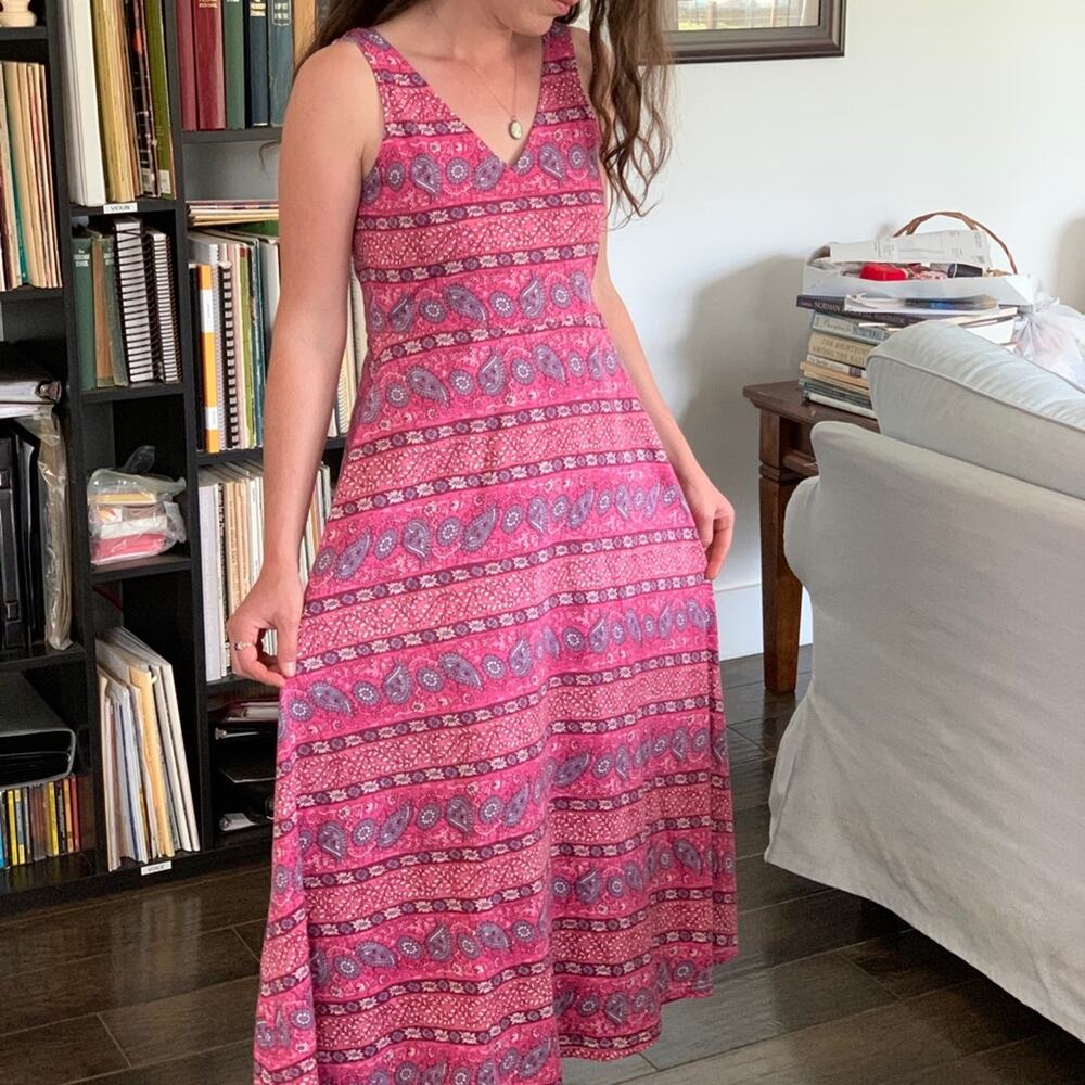 American Living Stretch Maxi Dress, Size S